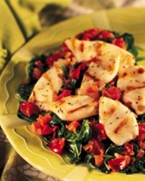 Calamari with Asian Spinach BBQ Recipe